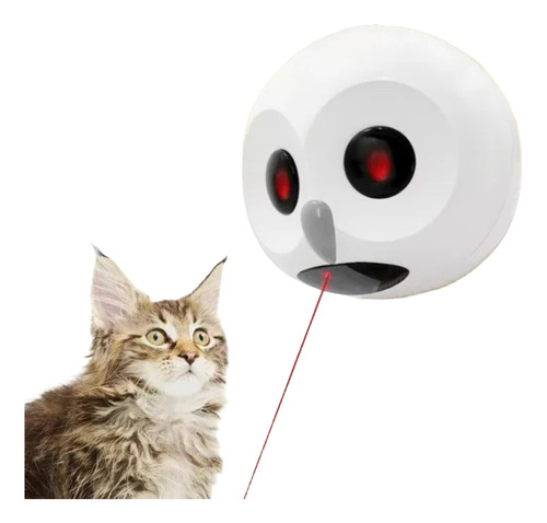 Juguete Entretenimiento Búho Laser Automático Para Gatos
