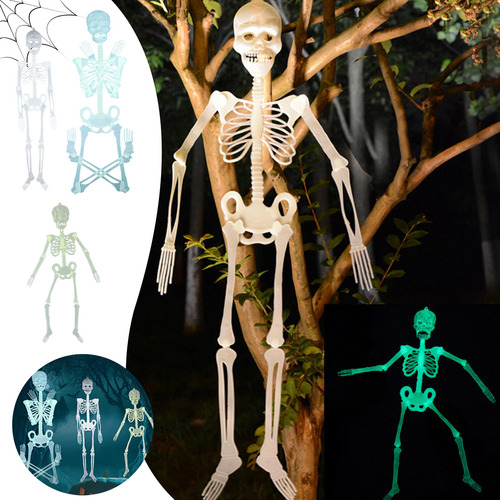 Tres Esqueletos Luminosos De Halloween (1,5 Metros, 90 Centí