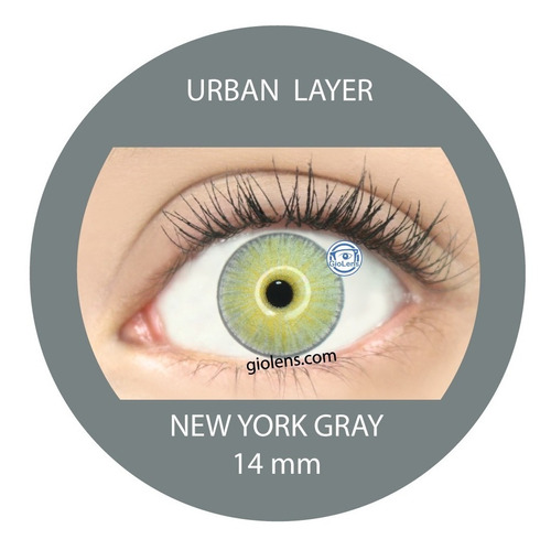 Pupilentes Urban Layer New York  Gray 14.0mm