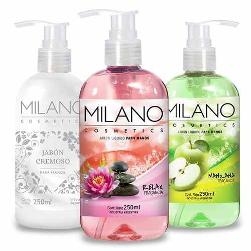 Jabón Líquido Para Manos Milano Cosmetics X 6 Unidades