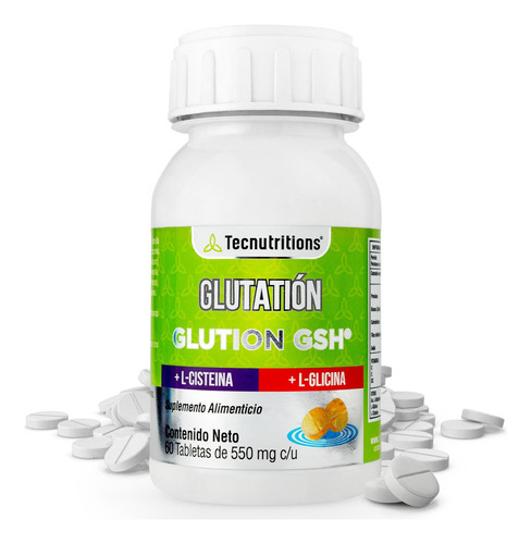 Suplemento Glutatión Gsh Reforzado Tecnu® Súper Antioxidante Sabor Sin sabor