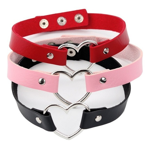 Collar Choker Dark Kawaii Gothico Envio Gratis Punk Corazon