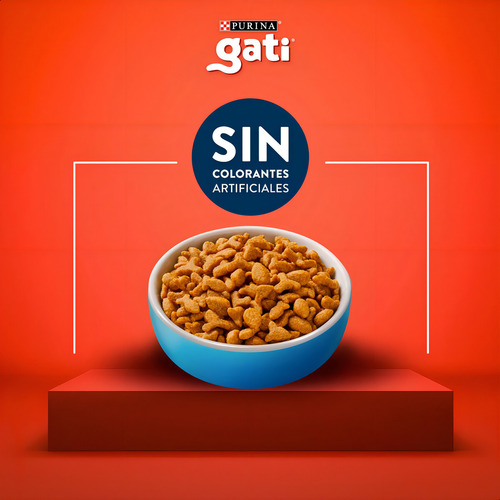 Alimento Gati Gato Adulto Pescado Y Salmón X 15 Kg