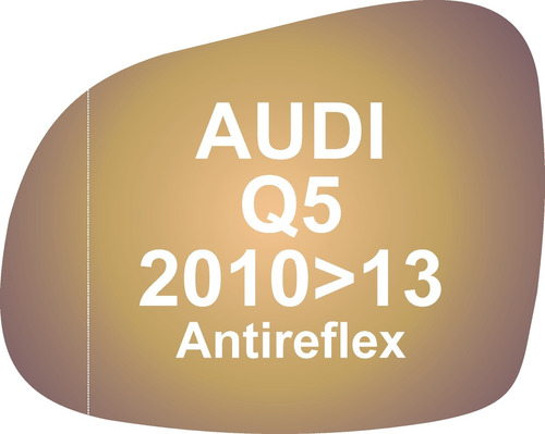 Vidrio Espejo Retrovisor Audi Q5 2010-12 Antireflex Convexo