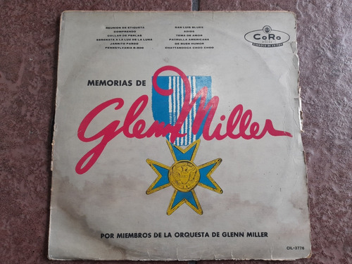 Lp Memorias De Glenn Miller En Acetato,long Play