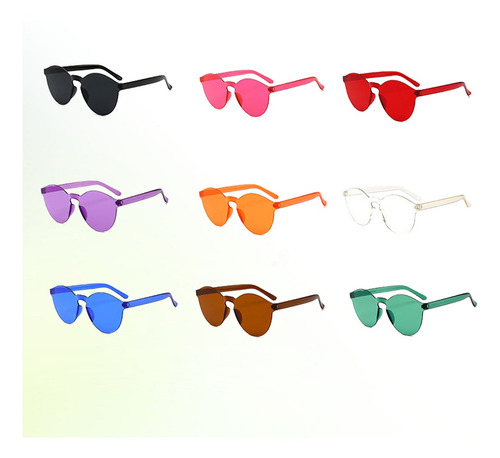 Imagen 4 de 8 de 9 Gafas De Sol De Moda Color Gelatina Glas Transparentes