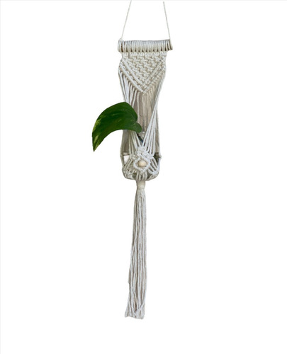 Porta Maceta O Flores Secas, Macramé.