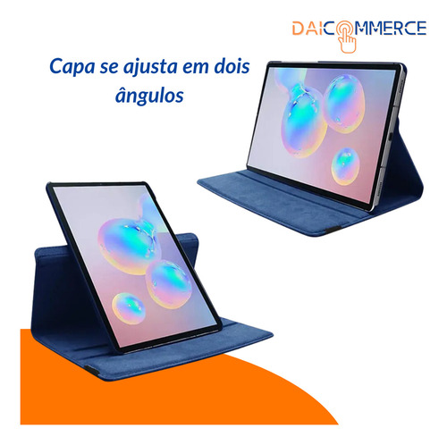 Capa Giratória Para Tablet Galaxy S7 Fe + Teclado Bluetooth Cor Vermelho