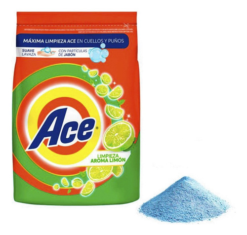Detergente En Polvo Ace Limón Pwd 780 Gr
