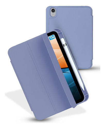 Funda Teknet Case Silicon Para iPad Mini 7 2024 8.3 A17 Pro Color Lavanda