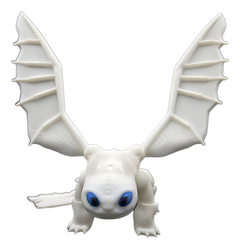 Muñeco De Furia Luminosa (toothless) Articulado De 23 Cm