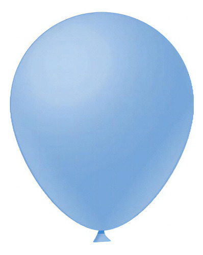 Balão Bexiga Liso Festa Decoração 12 Polegadas C/ 25 Cor Azul-claro