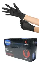 Comprar Guantes De Nitrilo Negros Libres De Polvo Y Latex 100 Pz Color Negro Talla Mediana