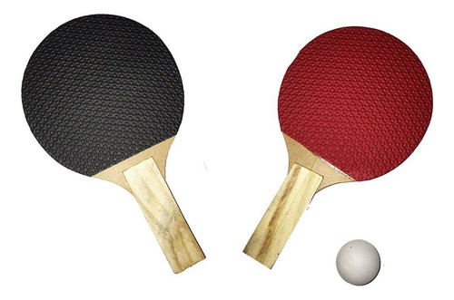 Kit Ping Pong Tênis De Mesa Simples 2 Raquetes + 1 Bola