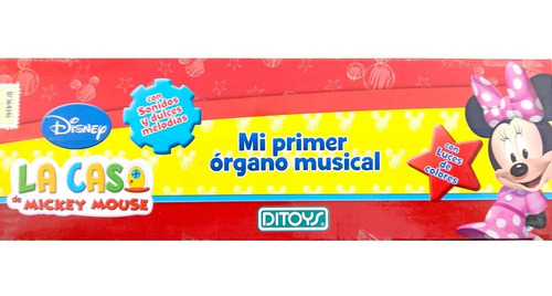 Imagen 5 de 5 de Piano Órgano Musical Disney Mickey Luz Tambor Guitarra
