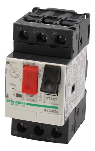 Guardamotor Schneider Gv2me16  9 A 14 Amp