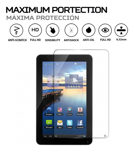 Protector De Pantalla Antishock Para Tablet Woxter 90 Bl