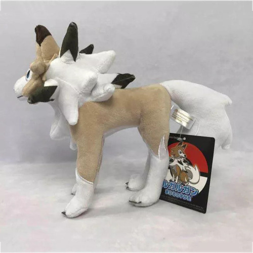 Novo Brinquedo De Boneca De Pelúcia Lycanroc Cinza,