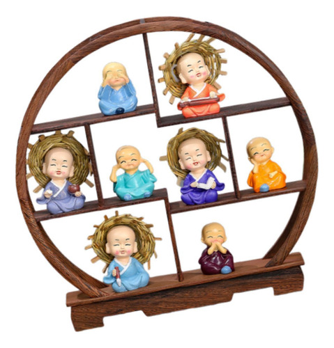 Artículo De Estante Antiguo De Soporte 9pcs Semi Circular