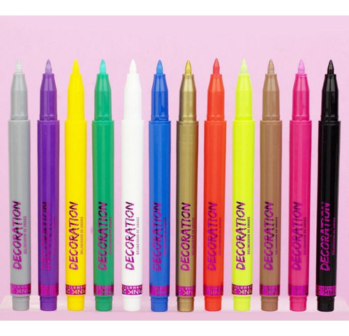 Delineador De Unhas Pink 21 Decoration Verde Claro 3,2g