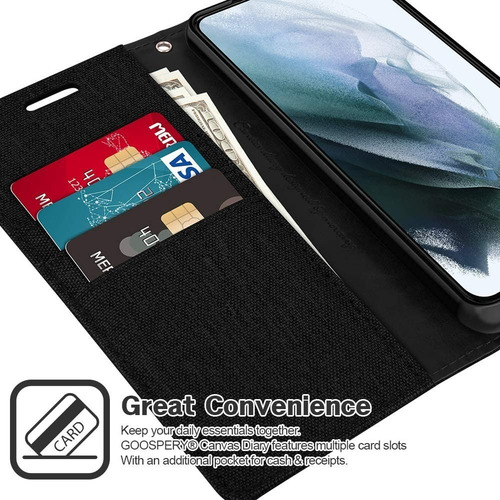 Imagen 5 de 5 de Funda Huawei Y6 2019 Mercury Goospery Canvas Diary