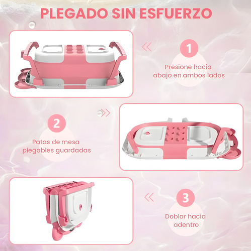 Bañera Portátil Para Bebés Con Sensor De Temperatura