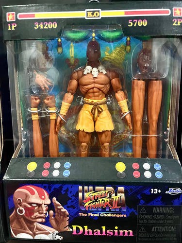 Street Fighter Jada Toys - Ken - Bison - Dhalsim (wave 2) (Usado)