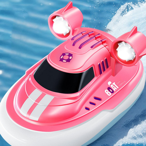 Barco Rc 1/32 Para Niños, Barco De Control Remoto, Rosa