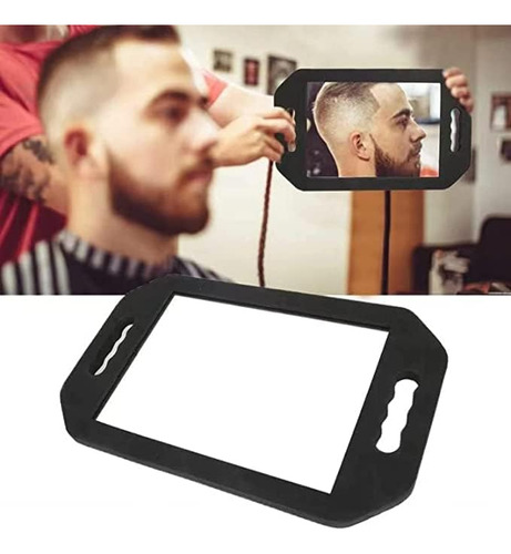Espejo De Mano Grande Mpowtech,espejo De Barbero De Espuma R
