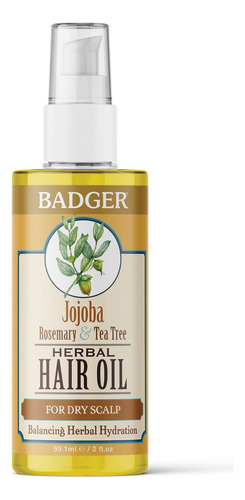 Badger - Aceite Para El Cabello De Jojoba, Romero Y Rbol De