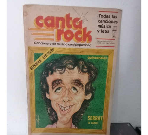 Revista Canta Rock 1984 Serrat Es Gardel Descatalogada 
