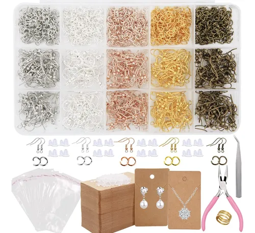 100 Ganchos Para Aretes De Acero Inoxidable - Cierres Con Palanca Trasera Para Joyería DIY