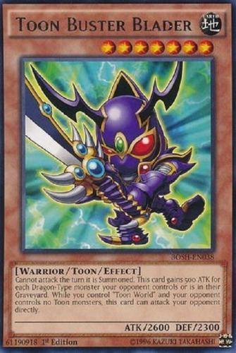 Buster Blader Toon Raro Yugioh