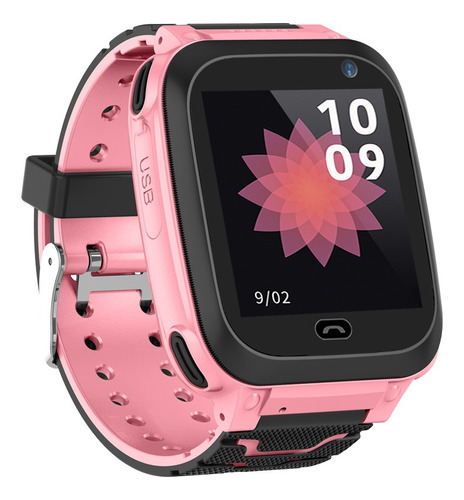 Reloj Inteligente Niños Tarjeta Sim Ipx7 Impermeable Rosa