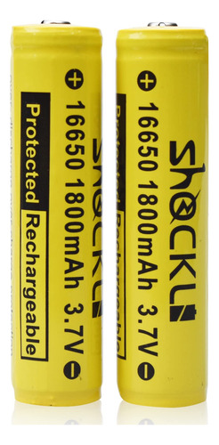 Shockli 16650 1800mah Baterias Recargables De 3.7v [reemplaz