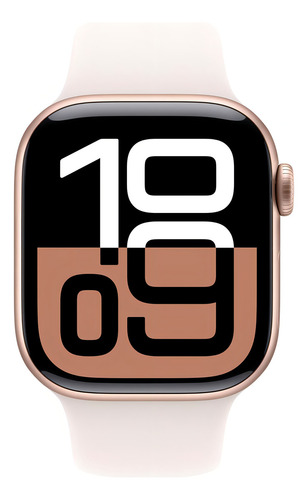 Apple Watch Series 10 Gps + Cellular, 46 mm, caja de oro rosa, bisel, bisel, diseño de pulsera de malla de oro rosa