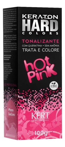 Kit 3 Colorações Kert Hard Colors Hot Pink Keraton 100g