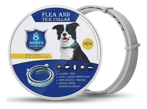 Collar Antipulgas Perro Y Gatos Antiparásitos Impermeable