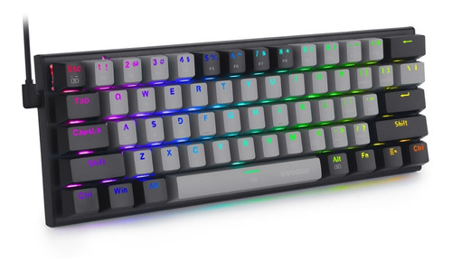 Teclado Gamer E-yooso Z-11 Qwerty Outemu Red Con Luz Rgb