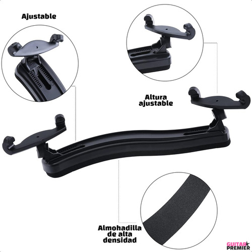 Soporte Hombre Violin Hombrera Fibra De Carbono 3/4 4/4
