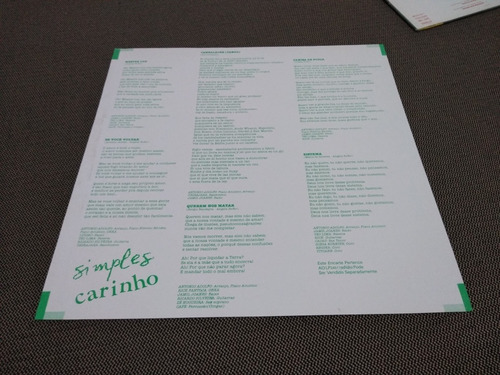 Lp Vinil Angela Roro - Simples Carinho 1982 Encarte (Usado)