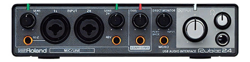 Interface De Àudio Roland Rubix 24 Usb Cor Preto 100v/240v