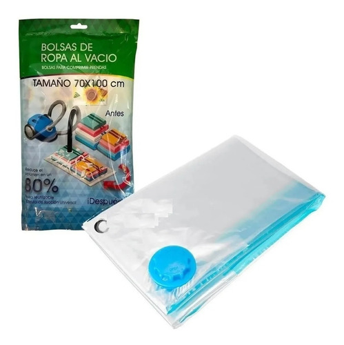 Imagen 1 de 4 de Set X 6 Unidades Bolsa Para Guardar Ropa Al Vacio 70x100 Cm