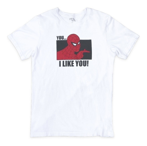 Playera Spiderman Meme I Like You . Caricatura Viejita.