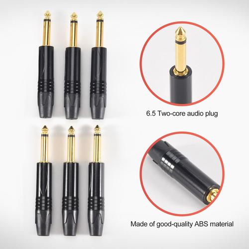 Plug Banhado A Ouro, 10 Unidades, Mono Professional, 2 Pólos