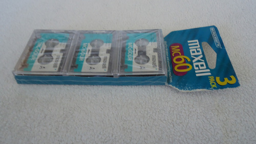 Maxell Mc60 Paquete De 3 Microcassettes Nuevos