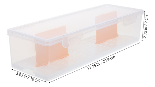 Caja Organizadora Transparente Con Separadores, Almacenamien