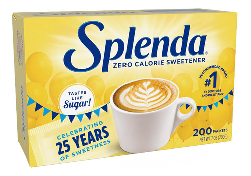 Adoçante Splenda Zero Calorie 200 Pacotes