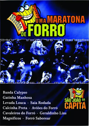 Dvd Uma Maratona De Forró - Aviões Do Forró, Calcinha Preta