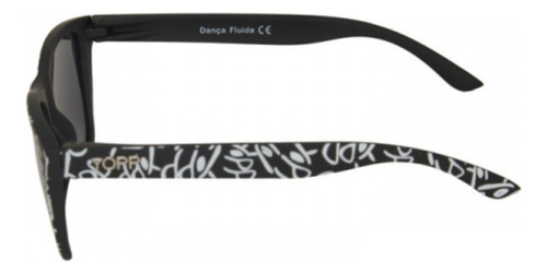 Óculos De Sol Lente Uv400 Polarizado Yopp Estudio Que Preto Armação Preto Desenhado Desenho Quadrado Classico Unico